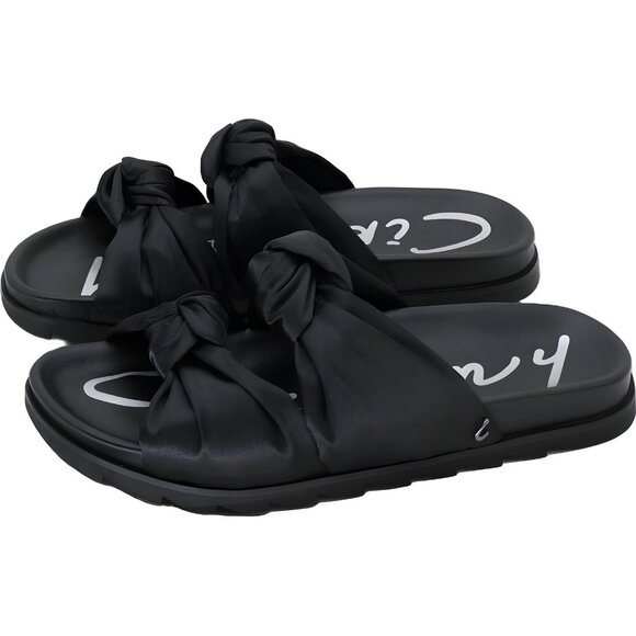 Sam Edelman Circus Estelle Double Knot Footbed Slides Black Women's US 8.5M - Picture 2 of 6